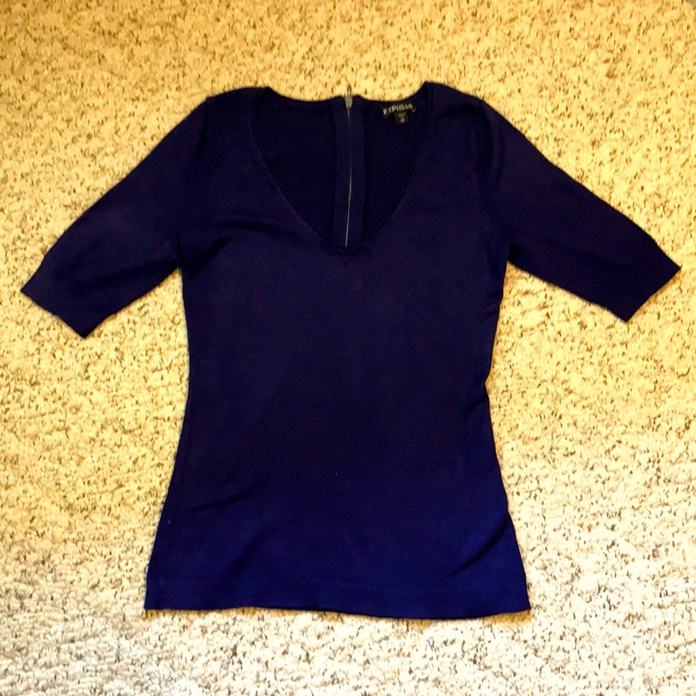Express half sleeve knit top